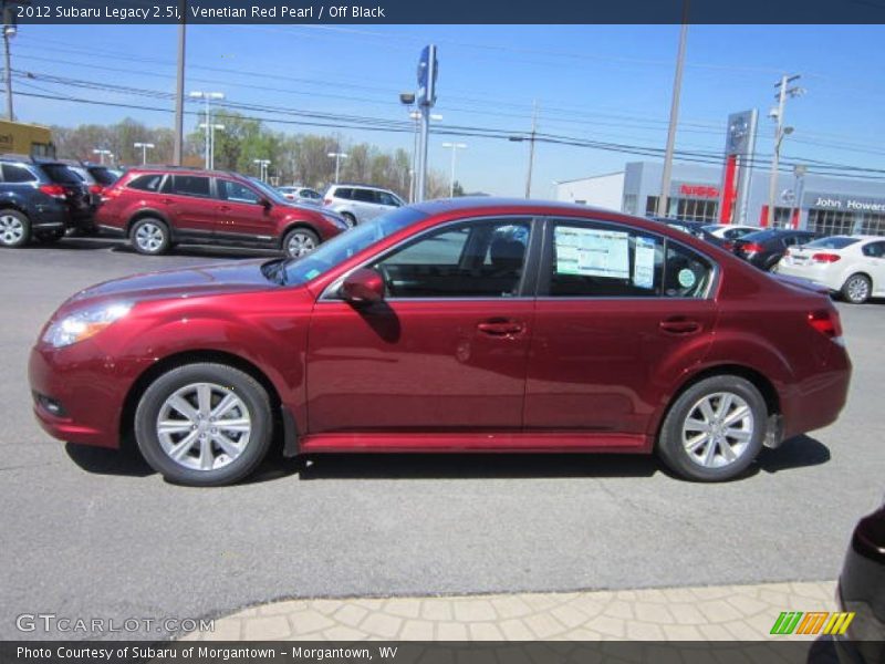 Venetian Red Pearl / Off Black 2012 Subaru Legacy 2.5i
