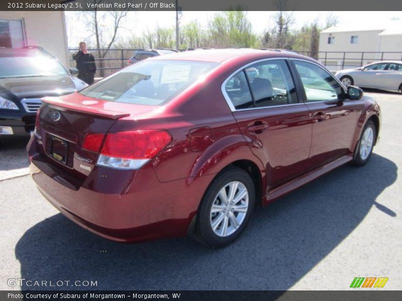 Venetian Red Pearl / Off Black 2012 Subaru Legacy 2.5i