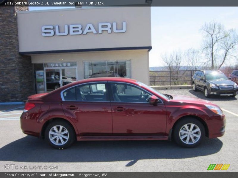 Venetian Red Pearl / Off Black 2012 Subaru Legacy 2.5i