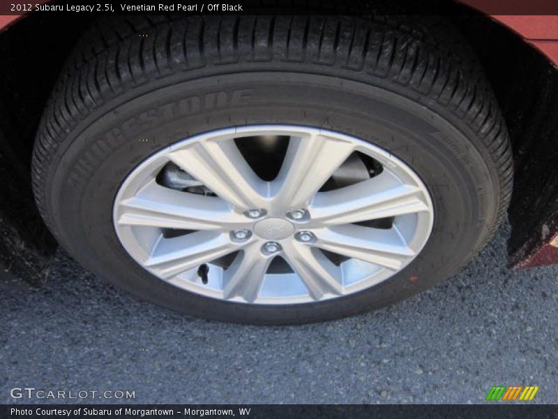 Venetian Red Pearl / Off Black 2012 Subaru Legacy 2.5i