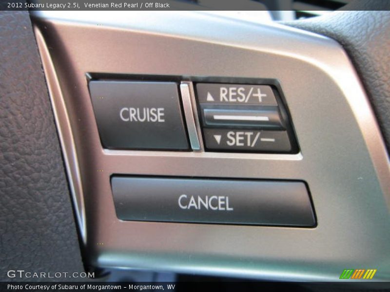 Venetian Red Pearl / Off Black 2012 Subaru Legacy 2.5i