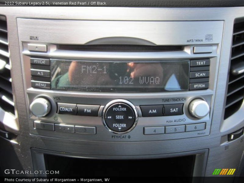 Venetian Red Pearl / Off Black 2012 Subaru Legacy 2.5i