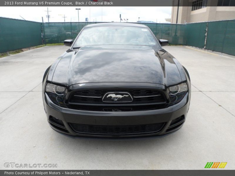 Black / Charcoal Black 2013 Ford Mustang V6 Premium Coupe