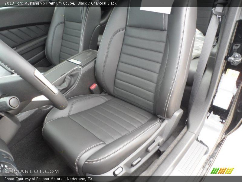  2013 Mustang V6 Premium Coupe Charcoal Black Interior