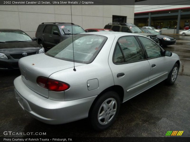 Ultra Silver Metallic / Graphite 2002 Chevrolet Cavalier LS Sedan