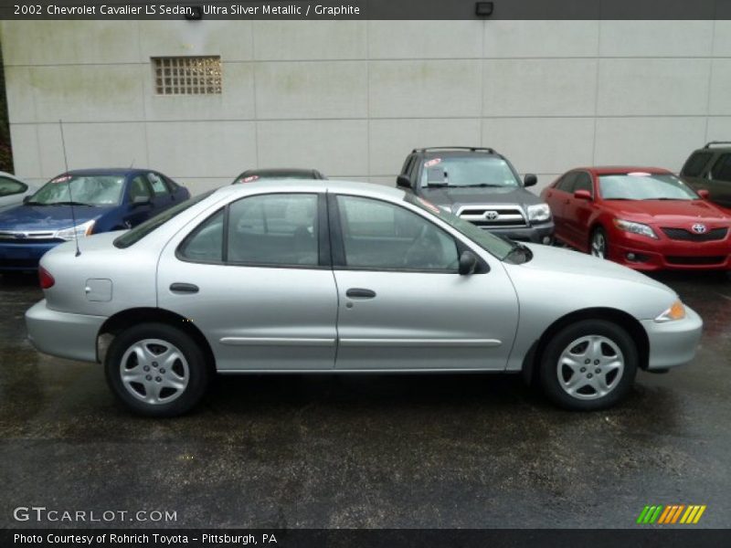 Ultra Silver Metallic / Graphite 2002 Chevrolet Cavalier LS Sedan