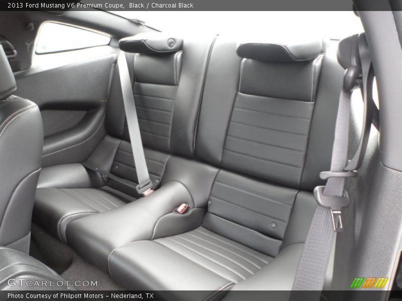 Rear Seat of 2013 Mustang V6 Premium Coupe