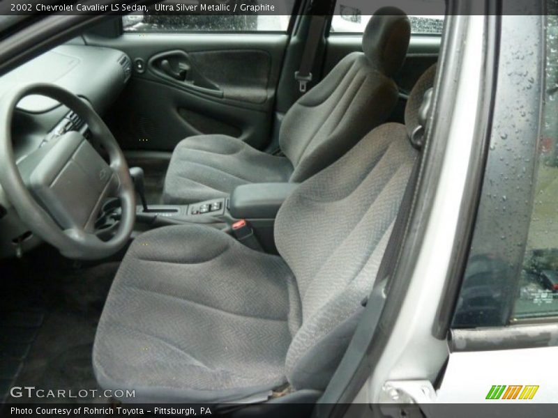 Ultra Silver Metallic / Graphite 2002 Chevrolet Cavalier LS Sedan