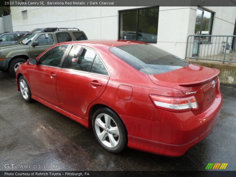 Barcelona Red Metallic / Dark Charcoal 2010 Toyota Camry SE