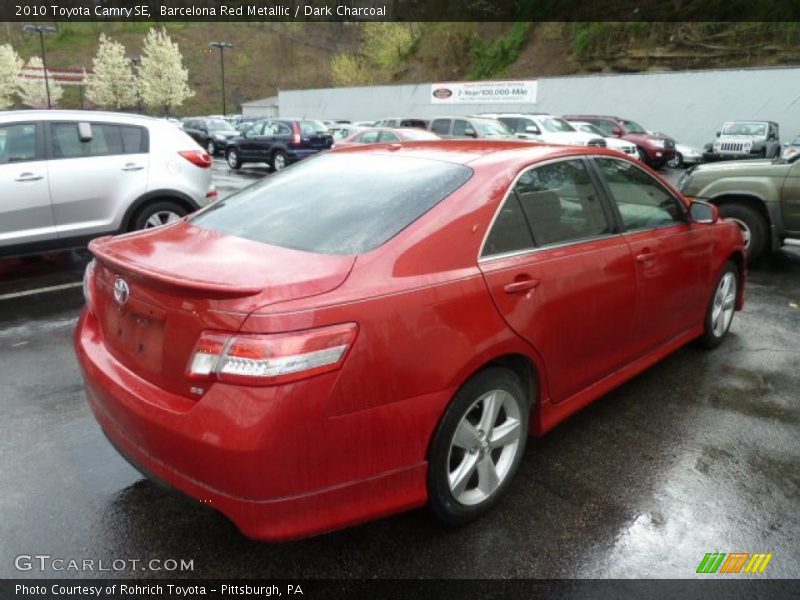 Barcelona Red Metallic / Dark Charcoal 2010 Toyota Camry SE