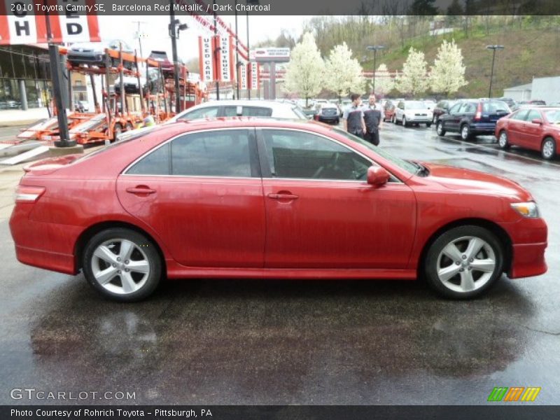 Barcelona Red Metallic / Dark Charcoal 2010 Toyota Camry SE