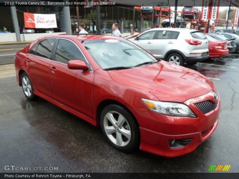 Barcelona Red Metallic / Dark Charcoal 2010 Toyota Camry SE