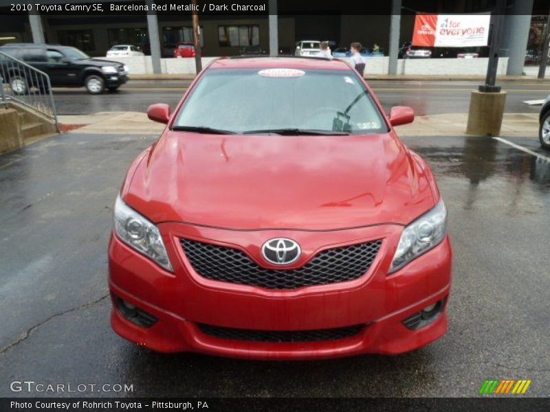 Barcelona Red Metallic / Dark Charcoal 2010 Toyota Camry SE