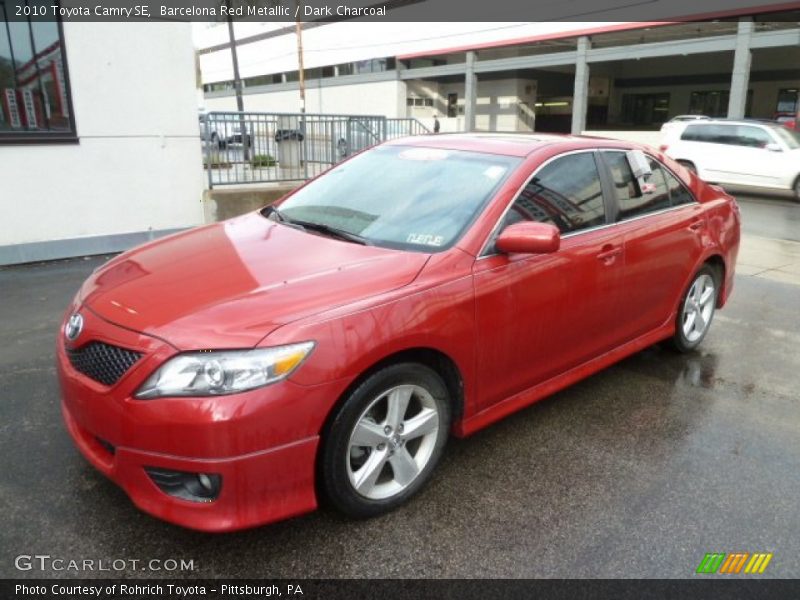 Barcelona Red Metallic / Dark Charcoal 2010 Toyota Camry SE