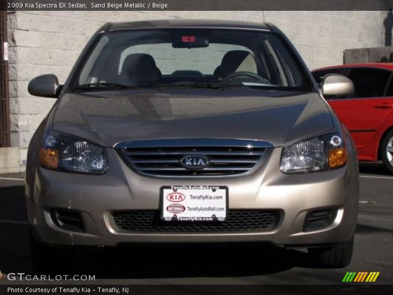 Sand Beige Metallic / Beige 2009 Kia Spectra EX Sedan