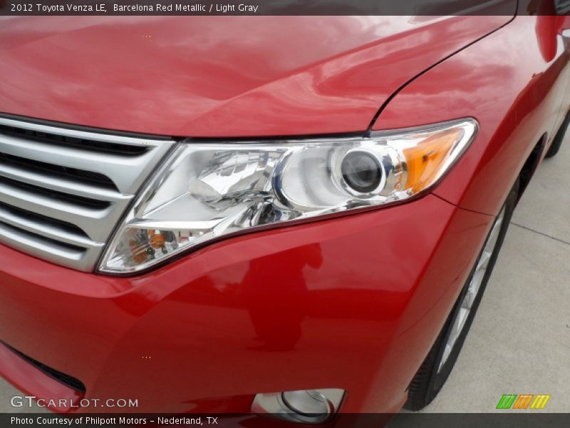 Barcelona Red Metallic / Light Gray 2012 Toyota Venza LE