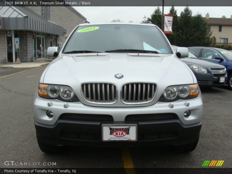 Titanium Silver Metallic / Black 2005 BMW X5 4.4i