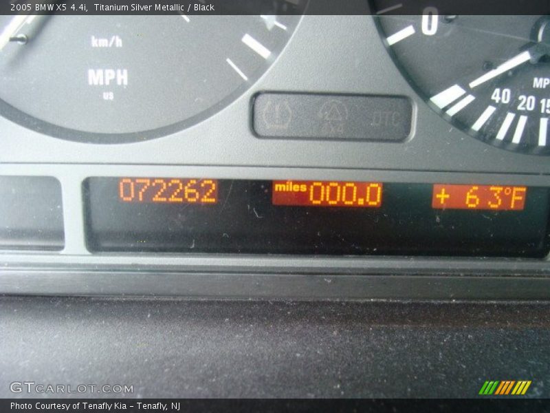 Titanium Silver Metallic / Black 2005 BMW X5 4.4i