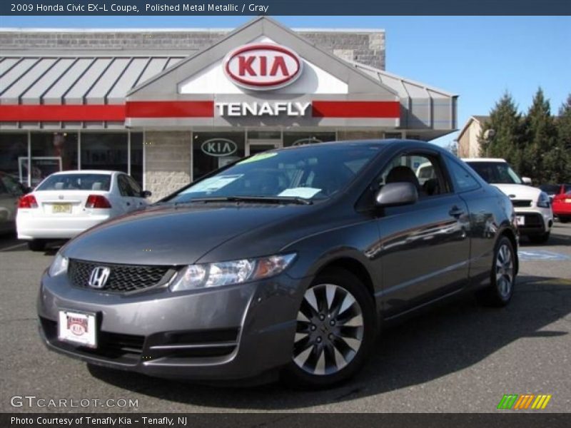 Polished Metal Metallic / Gray 2009 Honda Civic EX-L Coupe