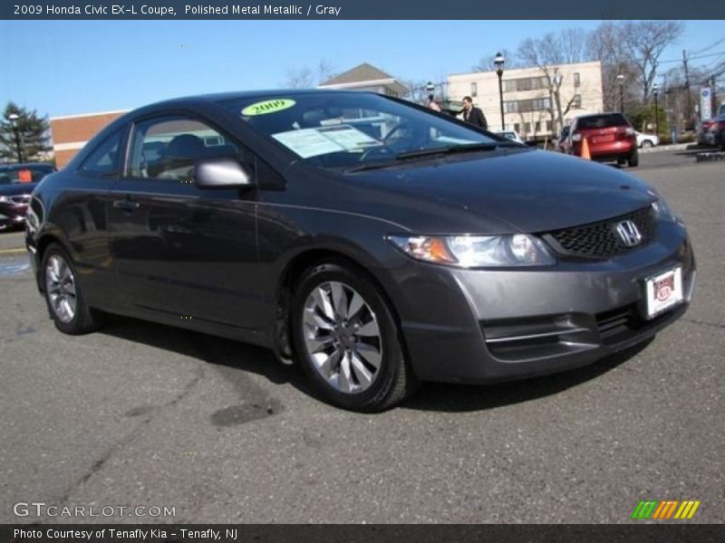 Polished Metal Metallic / Gray 2009 Honda Civic EX-L Coupe