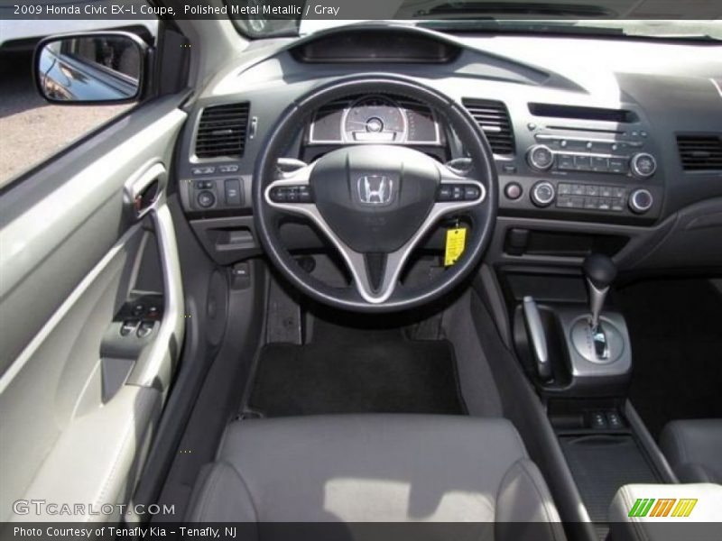 Polished Metal Metallic / Gray 2009 Honda Civic EX-L Coupe