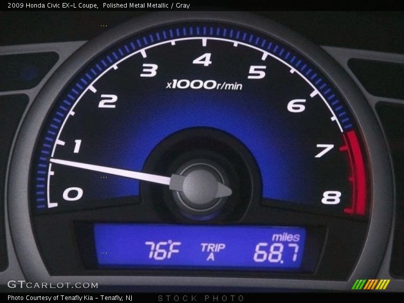 Polished Metal Metallic / Gray 2009 Honda Civic EX-L Coupe
