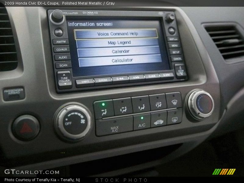 Polished Metal Metallic / Gray 2009 Honda Civic EX-L Coupe