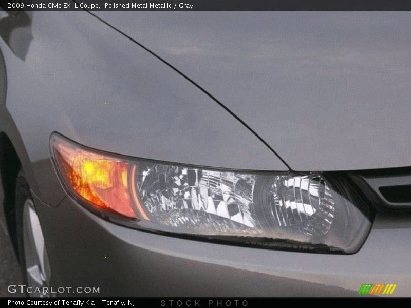Polished Metal Metallic / Gray 2009 Honda Civic EX-L Coupe