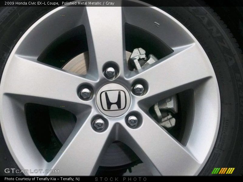 Polished Metal Metallic / Gray 2009 Honda Civic EX-L Coupe