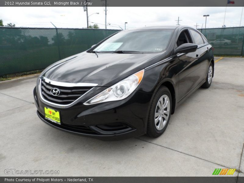Midnight Black / Gray 2012 Hyundai Sonata GLS