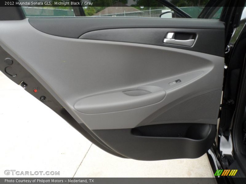 Midnight Black / Gray 2012 Hyundai Sonata GLS