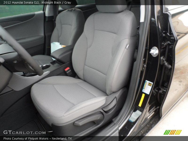 Midnight Black / Gray 2012 Hyundai Sonata GLS
