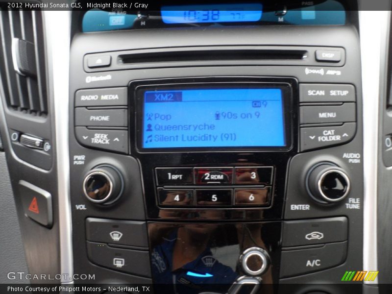 Midnight Black / Gray 2012 Hyundai Sonata GLS