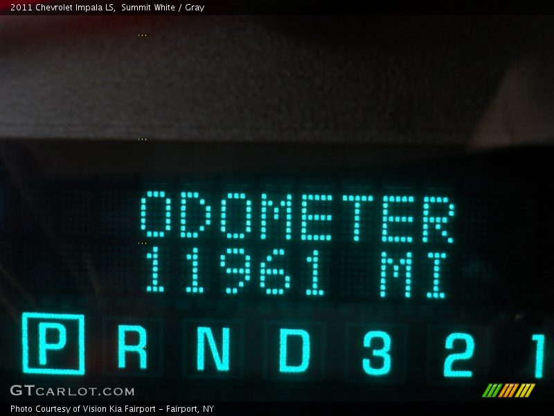 Summit White / Gray 2011 Chevrolet Impala LS