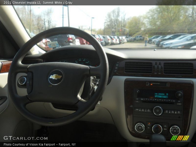 Summit White / Gray 2011 Chevrolet Impala LS
