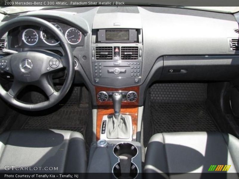 Palladium Silver Metallic / Black 2009 Mercedes-Benz C 300 4Matic