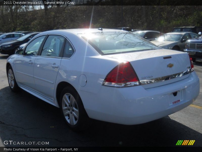 Summit White / Gray 2011 Chevrolet Impala LS