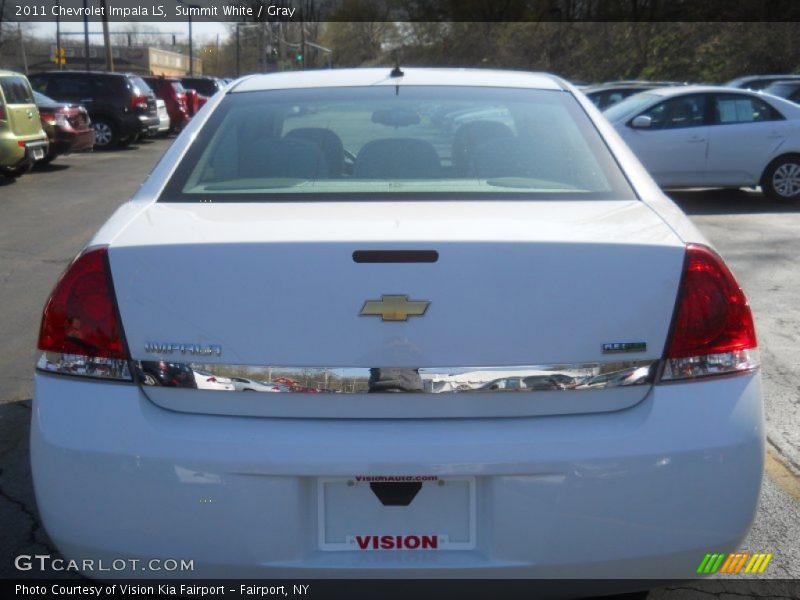 Summit White / Gray 2011 Chevrolet Impala LS