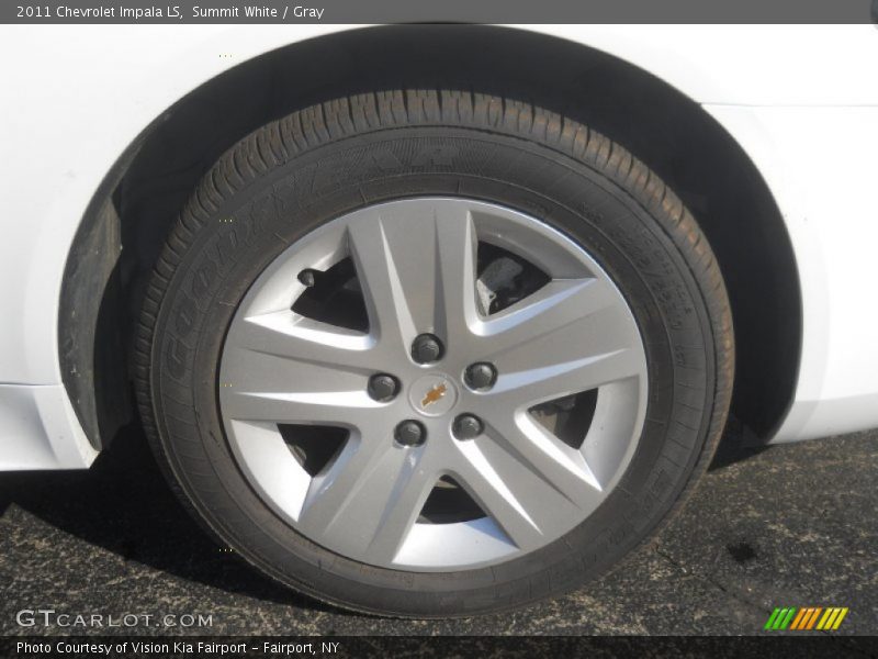 Summit White / Gray 2011 Chevrolet Impala LS