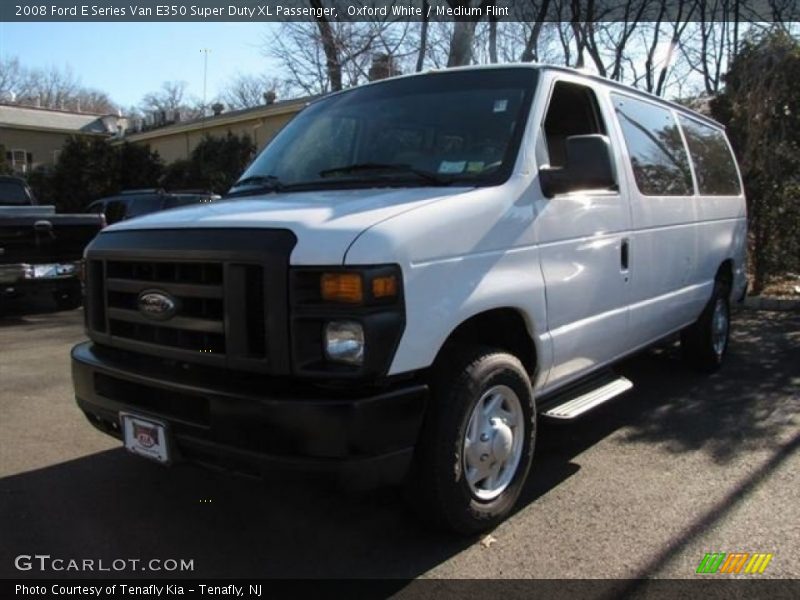 Oxford White / Medium Flint 2008 Ford E Series Van E350 Super Duty XL Passenger