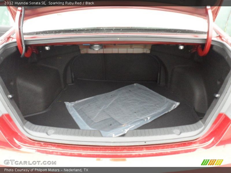 Sparkling Ruby Red / Black 2012 Hyundai Sonata SE
