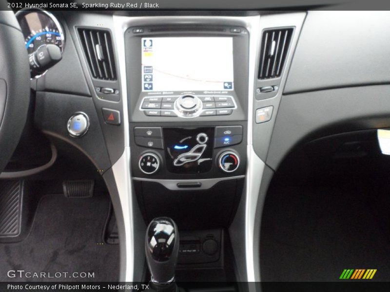 Sparkling Ruby Red / Black 2012 Hyundai Sonata SE