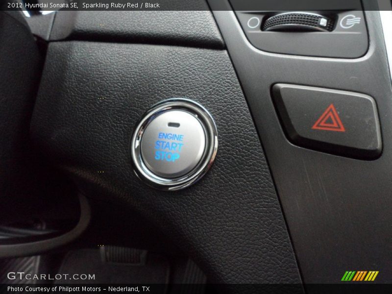 Sparkling Ruby Red / Black 2012 Hyundai Sonata SE