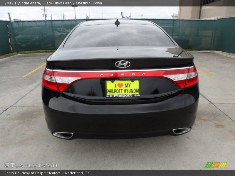 Black Onyx Pearl / Chestnut Brown 2012 Hyundai Azera