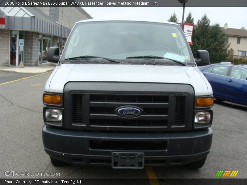 Silver Metallic / Medium Flint 2008 Ford E Series Van E350 Super Duty XL Passenger
