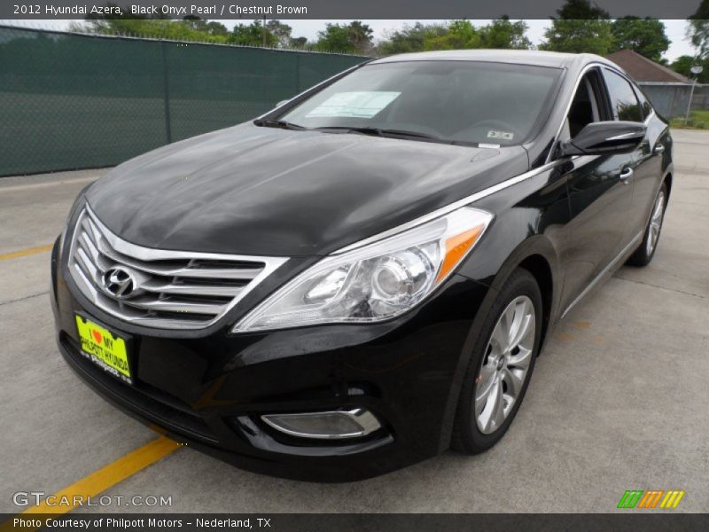 Black Onyx Pearl / Chestnut Brown 2012 Hyundai Azera