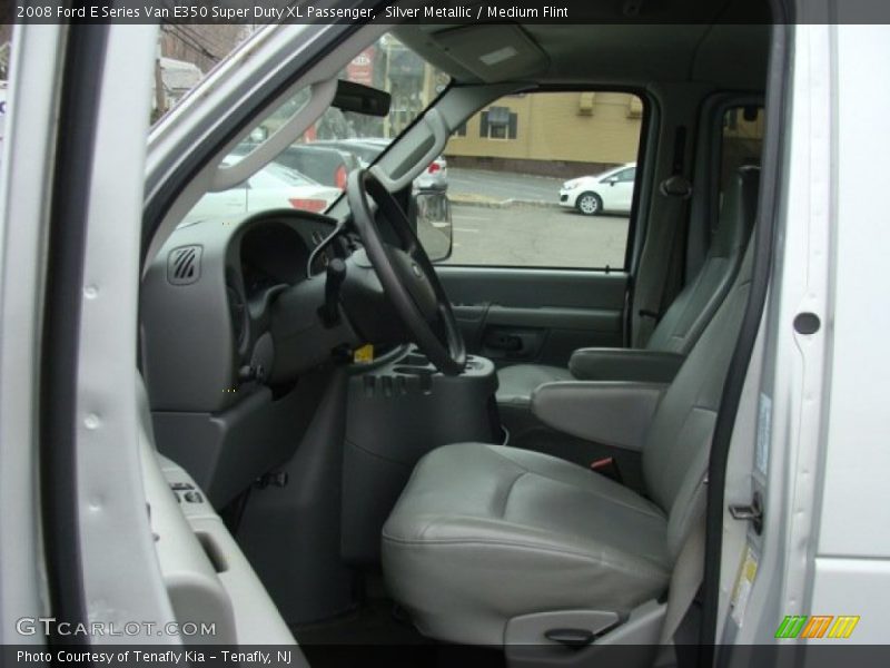 Silver Metallic / Medium Flint 2008 Ford E Series Van E350 Super Duty XL Passenger