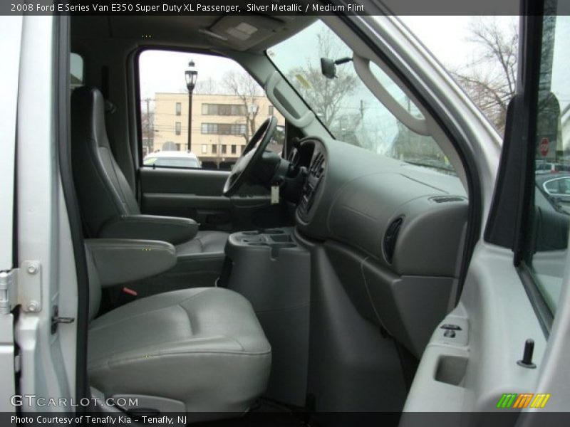 Silver Metallic / Medium Flint 2008 Ford E Series Van E350 Super Duty XL Passenger