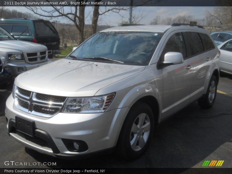 Bright Silver Metallic / Black 2011 Dodge Journey Mainstreet AWD