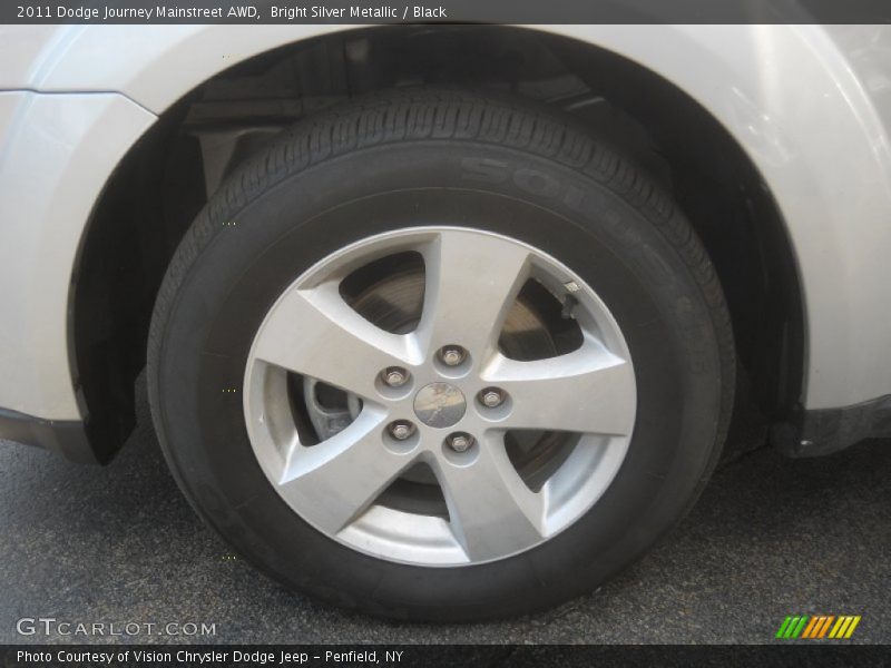 Bright Silver Metallic / Black 2011 Dodge Journey Mainstreet AWD